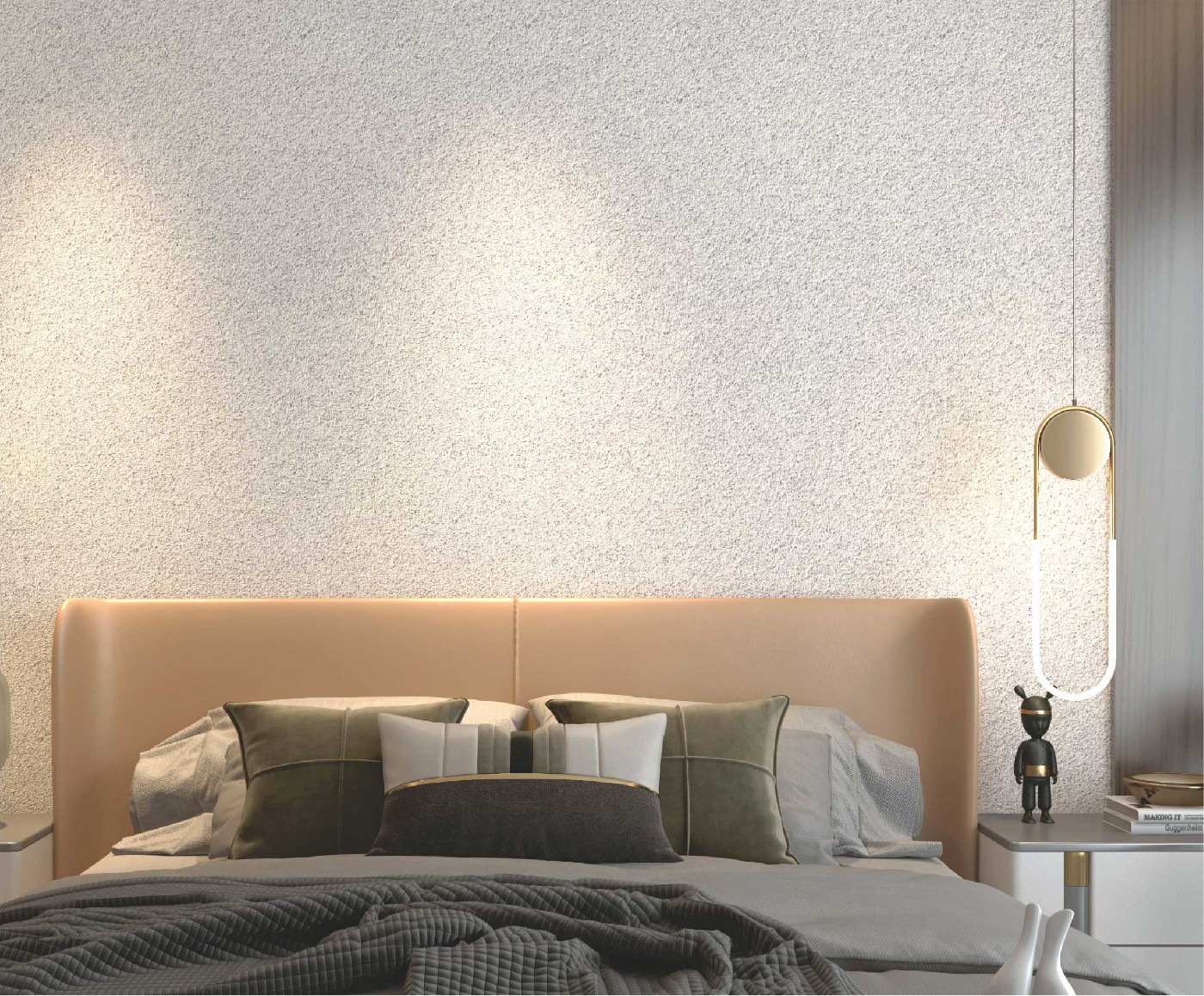 墙壁上的斑斓舞者